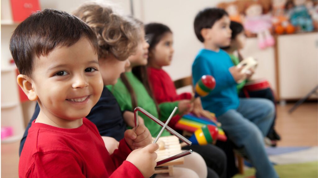 Kids playing music